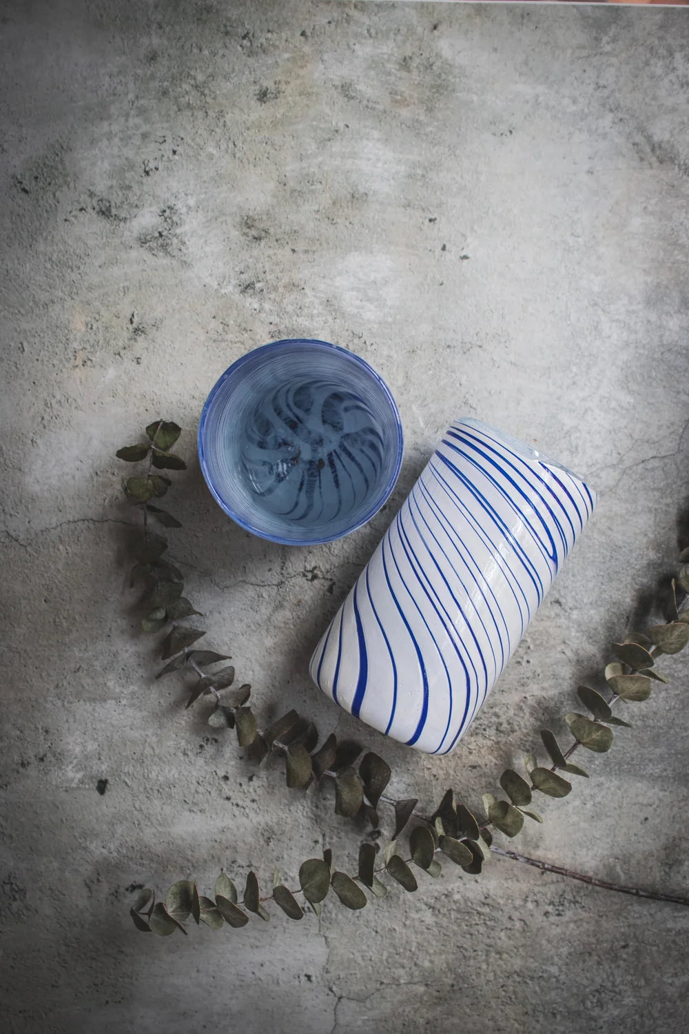 Tall Swirl Glass