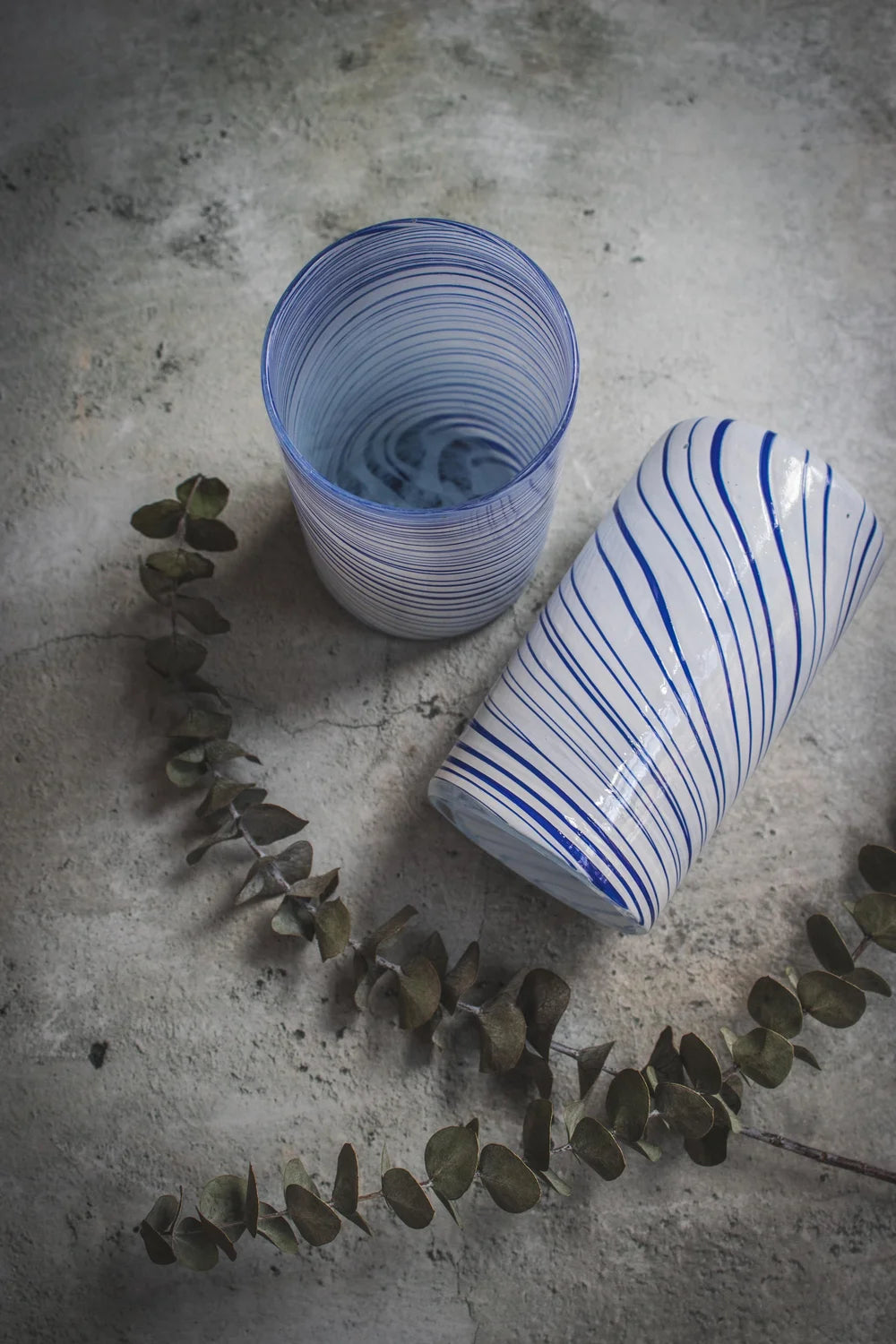 Tall Swirl Glass